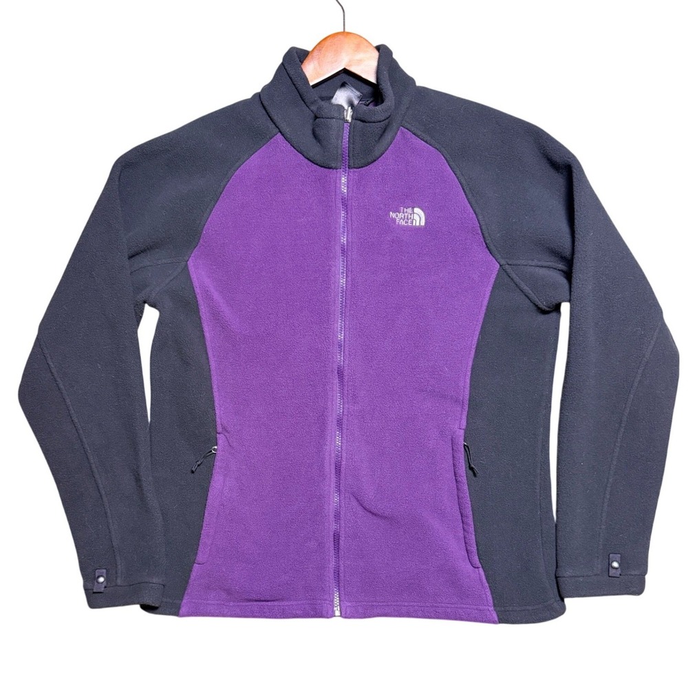 The North Face Jacket Womens XL Wendy Velvet Purple Black Full Zip EUC